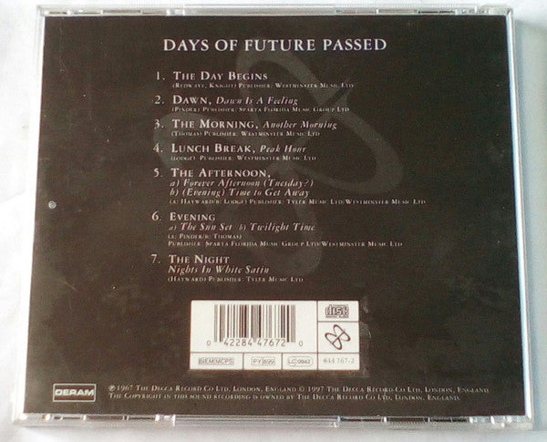 The Moody Blues : Days Of Future Passed (CD, Album, RE, RM, RP)