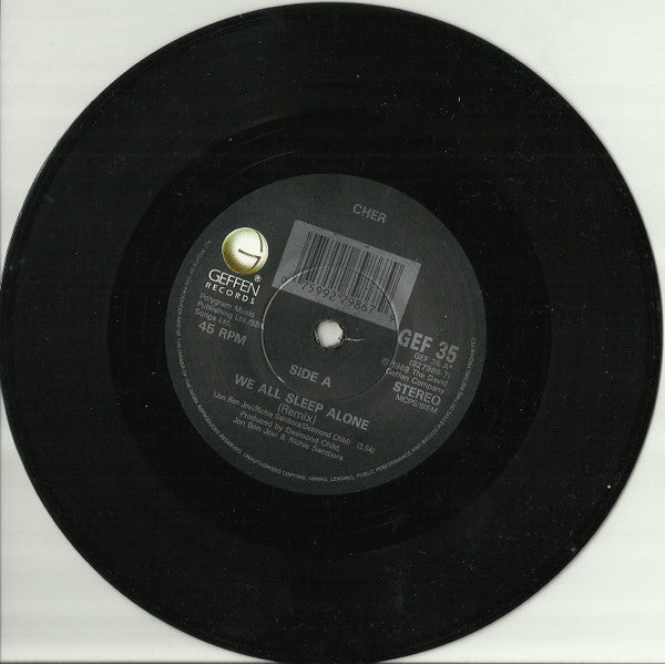 Cher : We All Sleep Alone (7", Single)