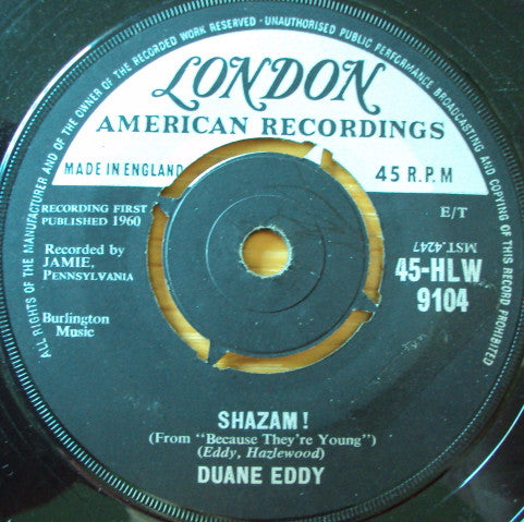 Duane Eddy : Shazam! (7")