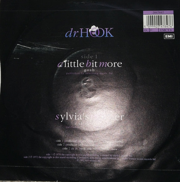 Dr. Hook : A Little Bit More / Sylvia's Mother (7", Single)