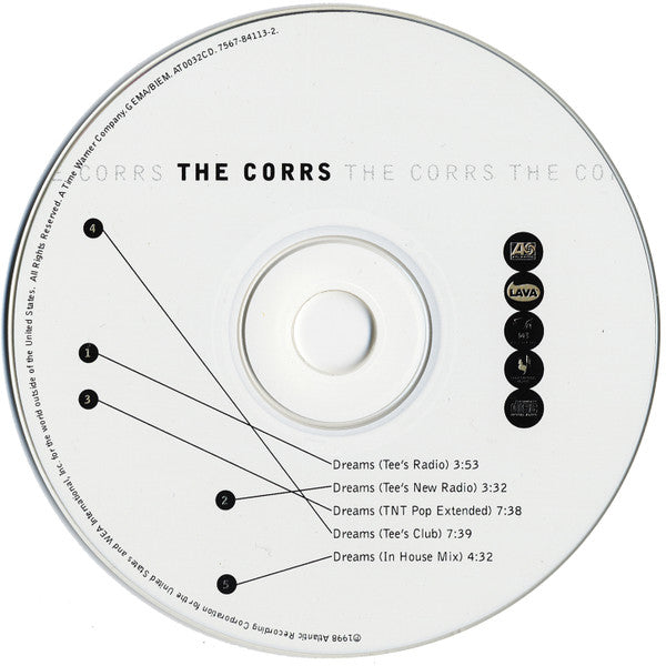The Corrs : Dreams (CD, Single, Dis)