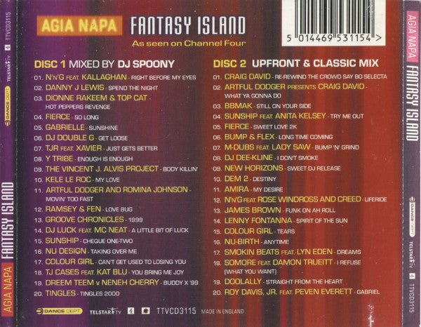 Various : Agia Napa Fantasy Island (2xCD, Mixed)