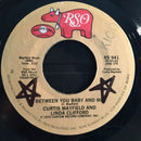 Curtis Mayfield And Linda Clifford : Between You Baby And Me (7", Single, Styrene, 72)