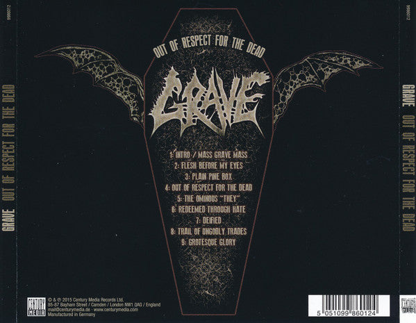 Grave (2) : Out Of Respect For The Dead (CD, Album)