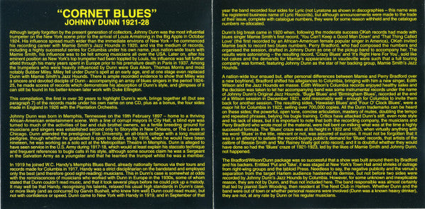 Johnny Dunn : "Cornet Blues" (CD, Comp, RM)