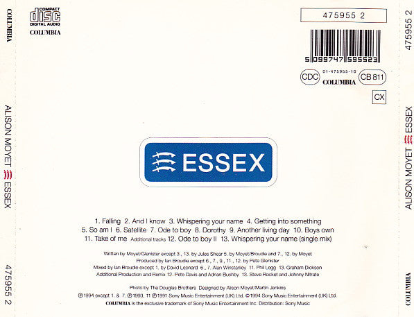 Alison Moyet : Essex (CD, Album)