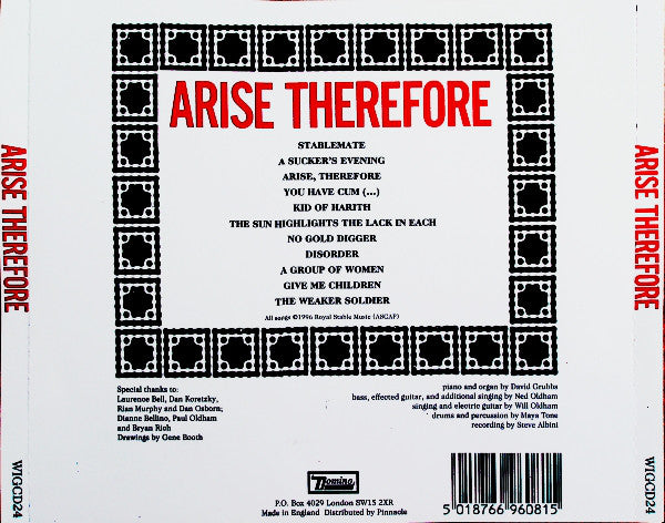 Palace : Arise Therefore (CD, Album, RE)