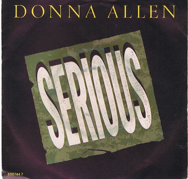 Donna Allen : Serious (7", Single)