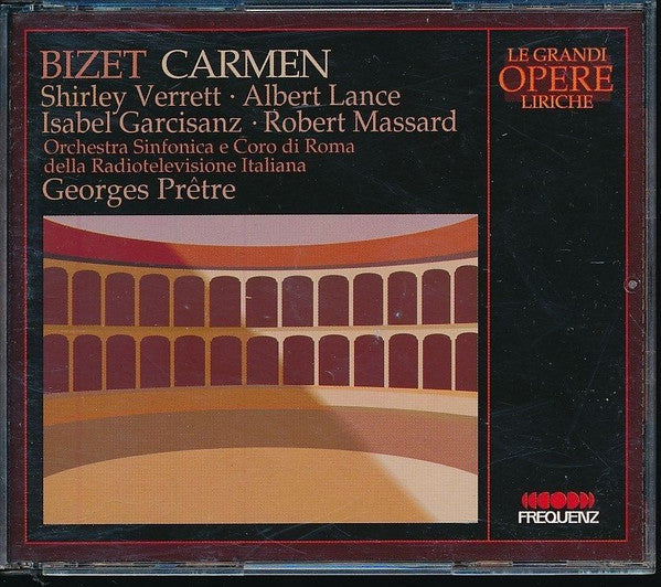 Georges Bizet, Shirley Verrett •  Albert Lance •  Isabel Garcisanz •  Robert Massard •  Orchestra Sinfonica Di Roma Della RAI E Coro di Roma della RAI •  Georges Prêtre : Carmen (2xCD, Album, RM)