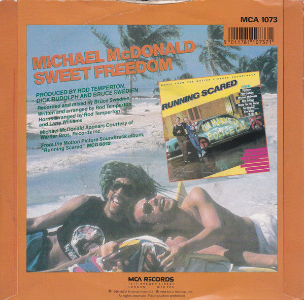 Michael McDonald : Sweet Freedom (7", Single)