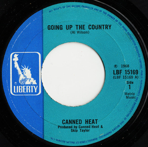 Canned Heat : Going Up The Country (7", Single, Lar)
