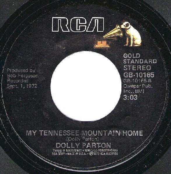 Dolly Parton : Jolene / My Tennessee Mountain Home (7", Styrene)