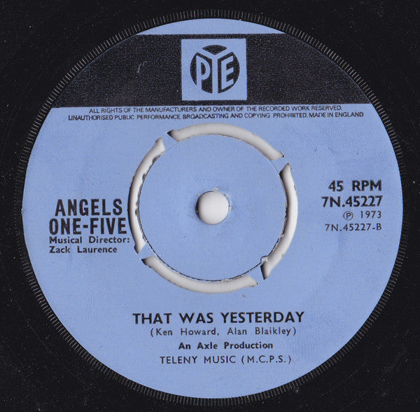 Angels One-Five : Toody (7", Single, Lig)