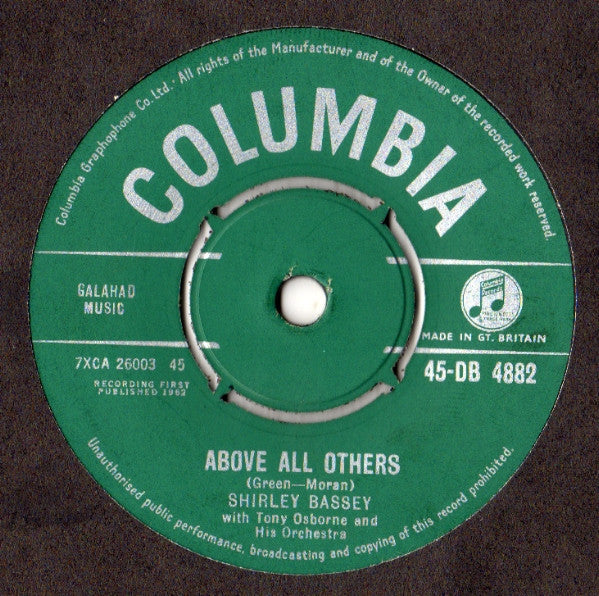 Shirley Bassey With Nelson Riddle & His Orchestra* : What Now My Love? (7", Single, Gre)