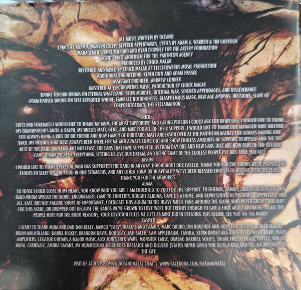 Oceano : Incisions (CD, Album)