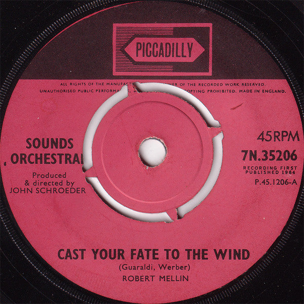 Sounds Orchestral : Cast Your Fate To The Wind (7", Single)