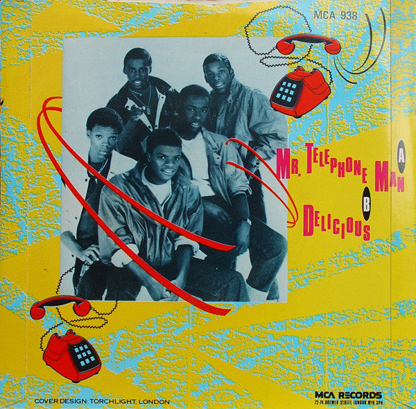 New Edition : Mr. Telephone Man (7", Single)