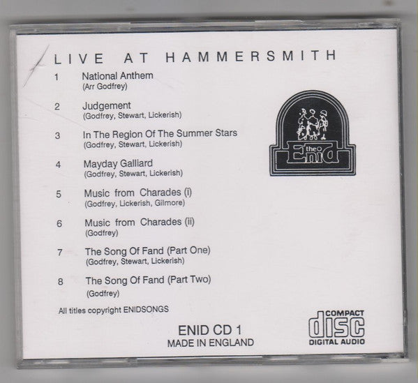 The Enid : Live At Hammersmith (CD, Comp)