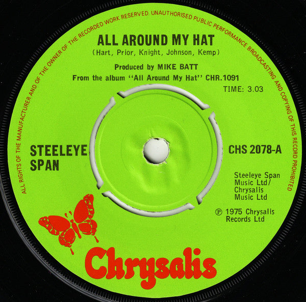 Steeleye Span : All Around My Hat (7", Single, Kno)