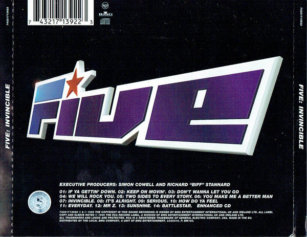 Five : Invincible (CD, Album, Enh)