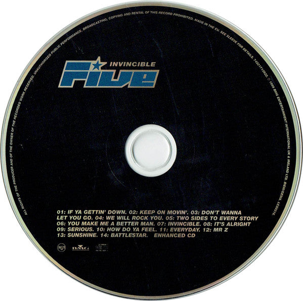 Five : Invincible (CD, Album, Enh)
