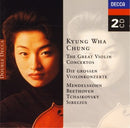 Kyung-Wha Chung - Felix Mendelssohn-Bartholdy, Ludwig van Beethoven, Pyotr Ilyich Tchaikovsky, Jean Sibelius :  The Great Violin Concertos (2xCD, Comp)