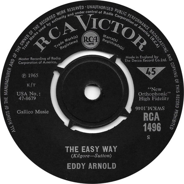 Eddy Arnold : Make The World Go Away (7", Single)