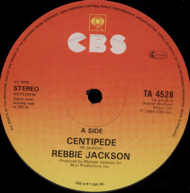 Rebbie Jackson : Centipede (12", Single)