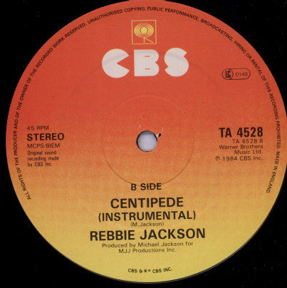 Rebbie Jackson : Centipede (12", Single)