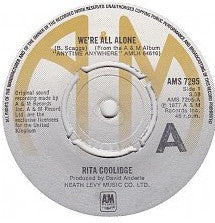 Rita Coolidge : We're All Alone (7", Single, Kno)