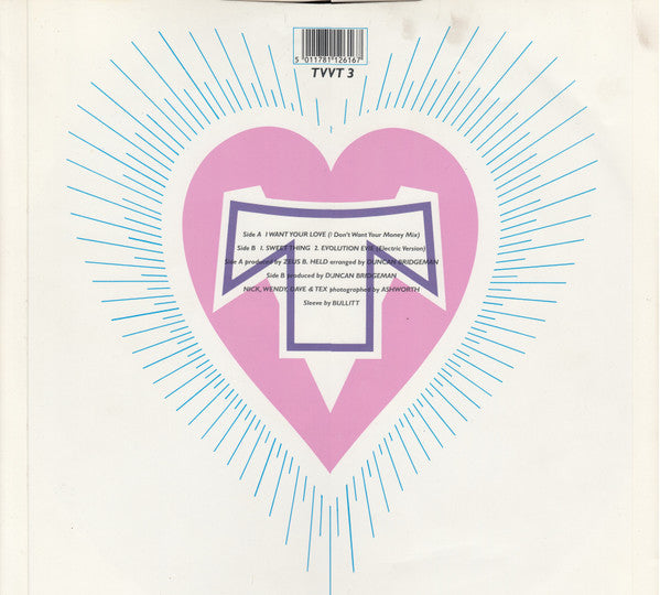 Transvision Vamp : I Want Your Love (12", Single, Ltd, Pos)