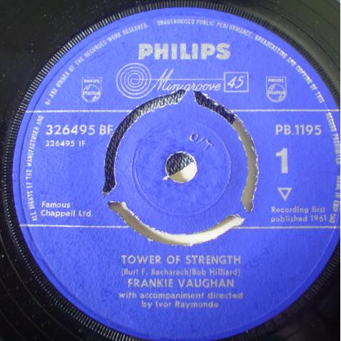 Frankie Vaughan : Tower Of Strength (7", Single, 3-P)