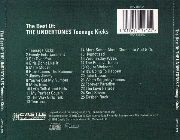 The Undertones : The Best Of: The Undertones - Teenage Kicks (CD, Comp, Dis)