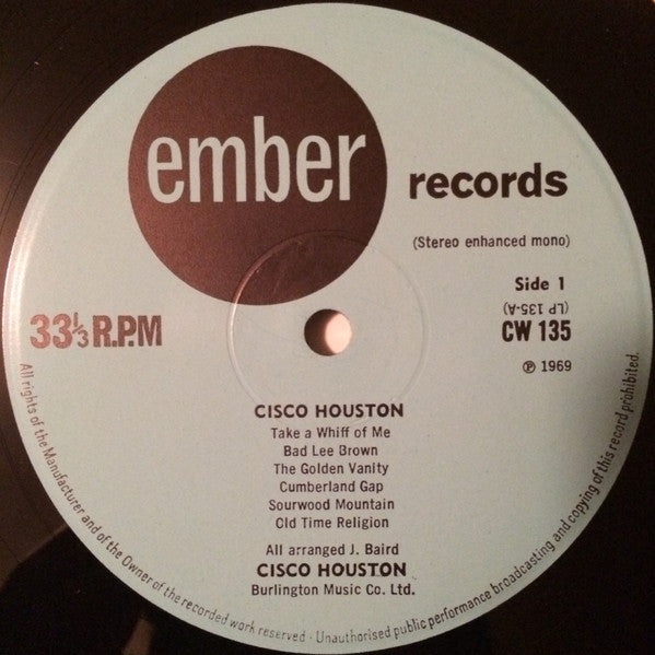 Cisco Houston, Woody Guthrie : Cisco Houston & Woody Guthrie  (LP, Album)