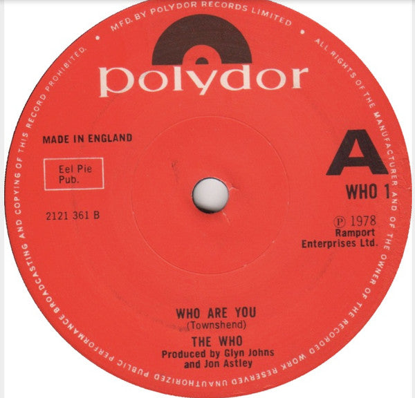 The Who : Had Enough / Who Are You (7", Single)