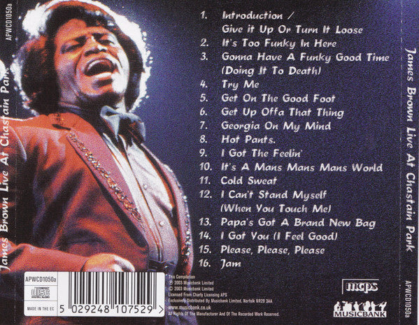 James Brown : Live At Chastain Park (CD, Album, RE)