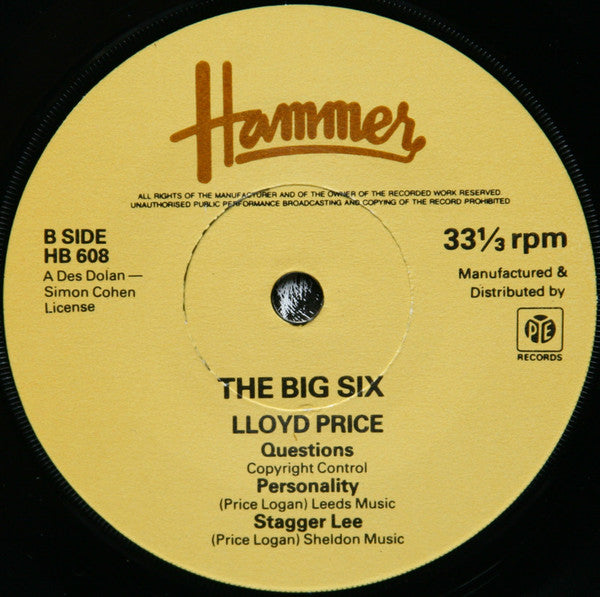 Lloyd Price : The Big Six (7", Single)