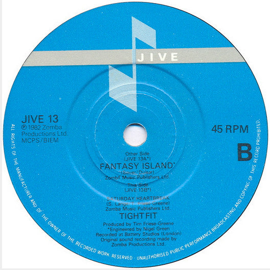 Tight Fit : Fantasy Island (7", Single)