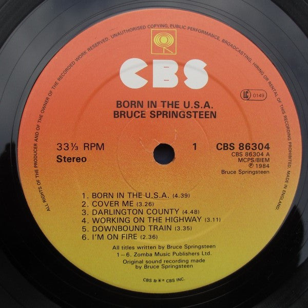 Bruce Springsteen : Born In The U.S.A. (LP, Album, Sun)