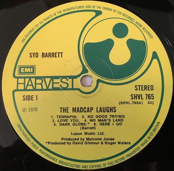 Syd Barrett : The Madcap Laughs (LP, Album, RP, Gat)