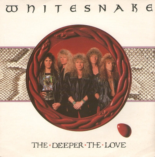 Whitesnake : The Deeper The Love (7", Single, Bla)