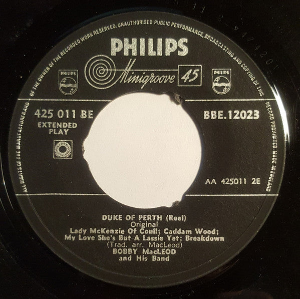 Bobby MacLeod And His Band : Eightsome Reel / Duke Of Perth (7", EP)