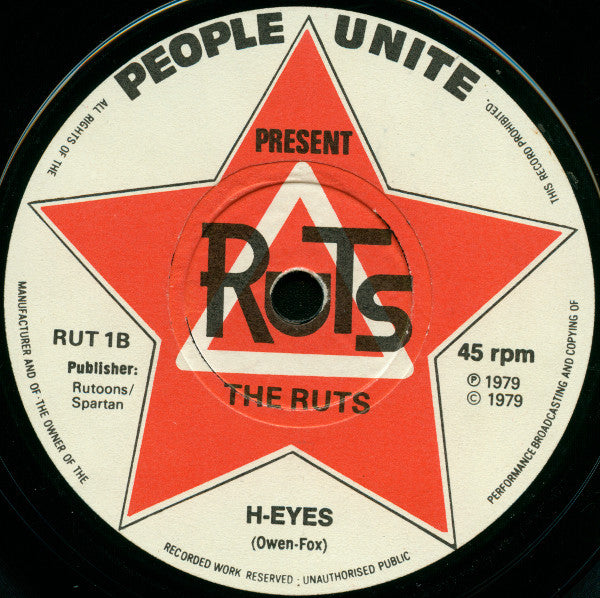 The Ruts : In A Rut (7", Single, RE, RP)