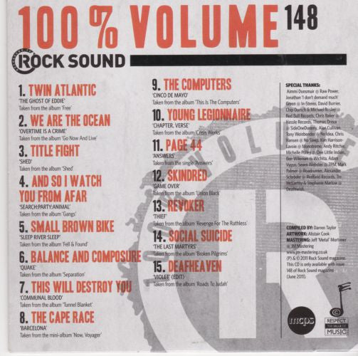 Various : 100% Volume No. 148 (CD, Comp, Promo)