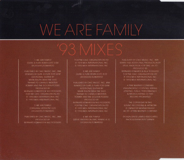 Sister Sledge : We Are Family ('93 Mixes) (CD, Single)