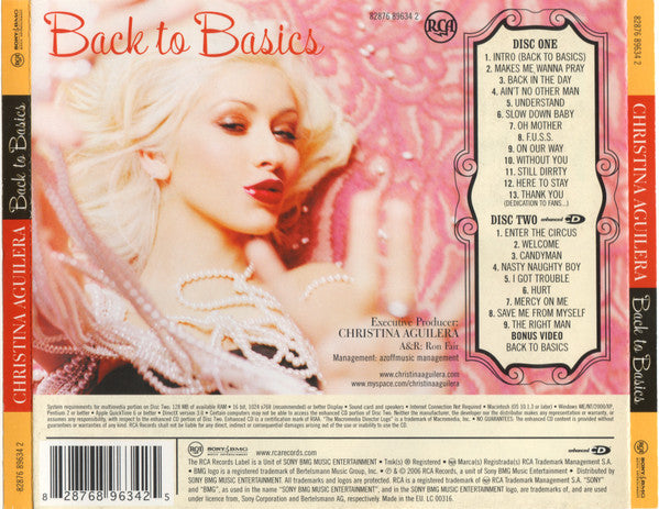 Christina Aguilera : Back To Basics (CD, Album + CD, Album, Enh)