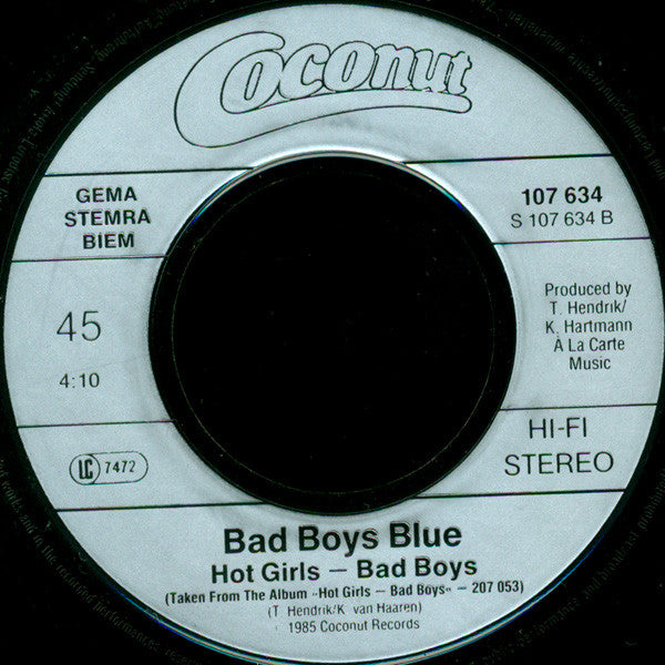 Bad Boys Blue : Pretty Young Girl (7", Single)