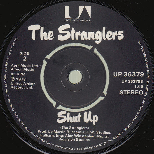 The Stranglers : Nice 'N' Sleazy (7", Single, Pus)