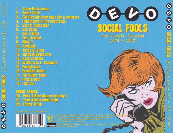 Devo : Social Fools (The Virgin Singles 1978 - 1982) (CD, Comp)