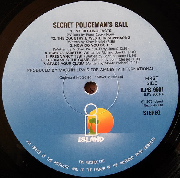 Various : The Secret Policeman's Ball (LP, Album, "Si)